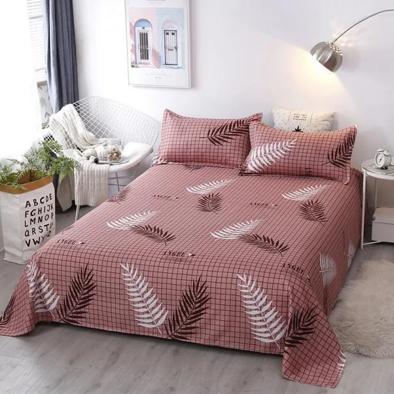 Однослойные простыни с рисунком из мультфильма однослойные принтом перьев для