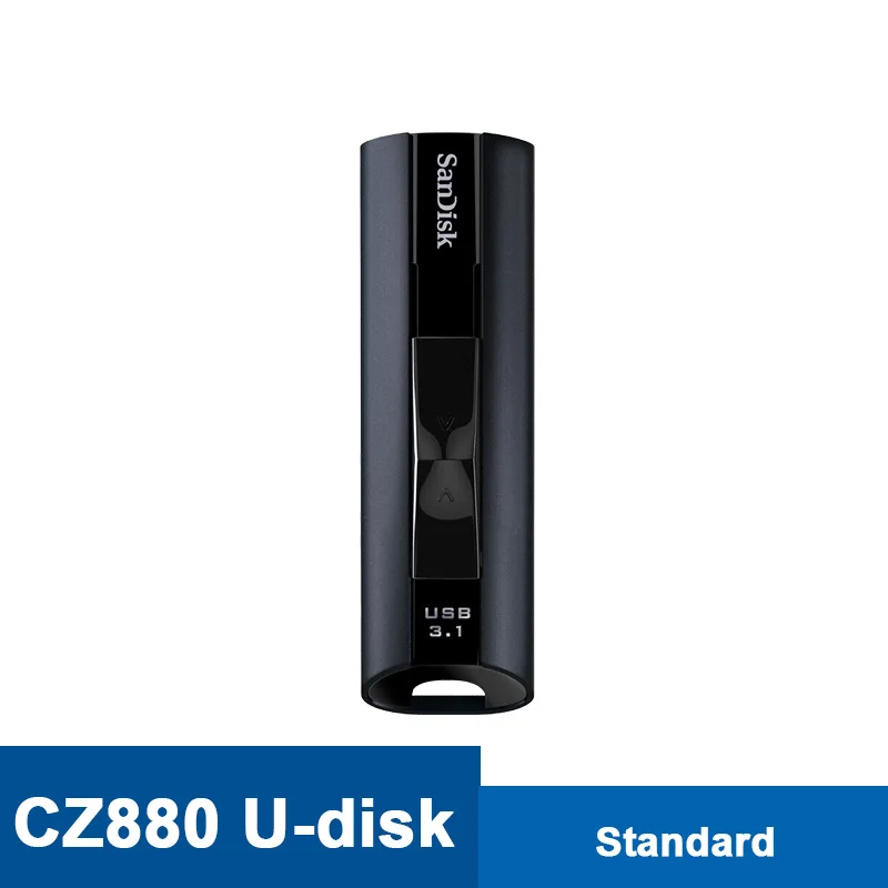 Sandisk флешка CZ880 Экстремальный PRO 128 ГБ USB 3,1 твердотельный флеш-накопитель 256 ГБ флеш-накопитель высокоскоростной 420 МБ/с./с usb-накопитель флешки - Цвет: CZ880-Standard