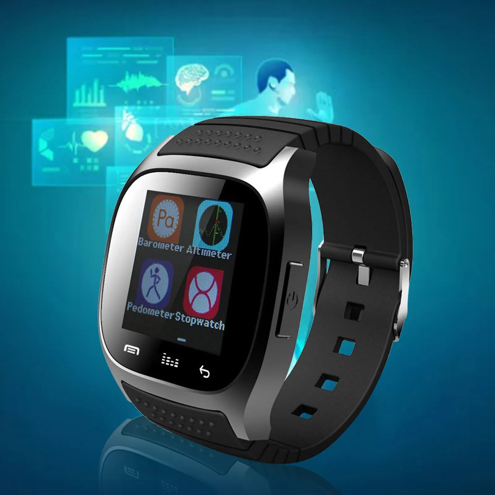 

DAIGELO M26 Stepfly Sport Bluetooth Smart Watch Smart Bluetooth Call Reminder Watch With Altitude Temperature for IOS Android