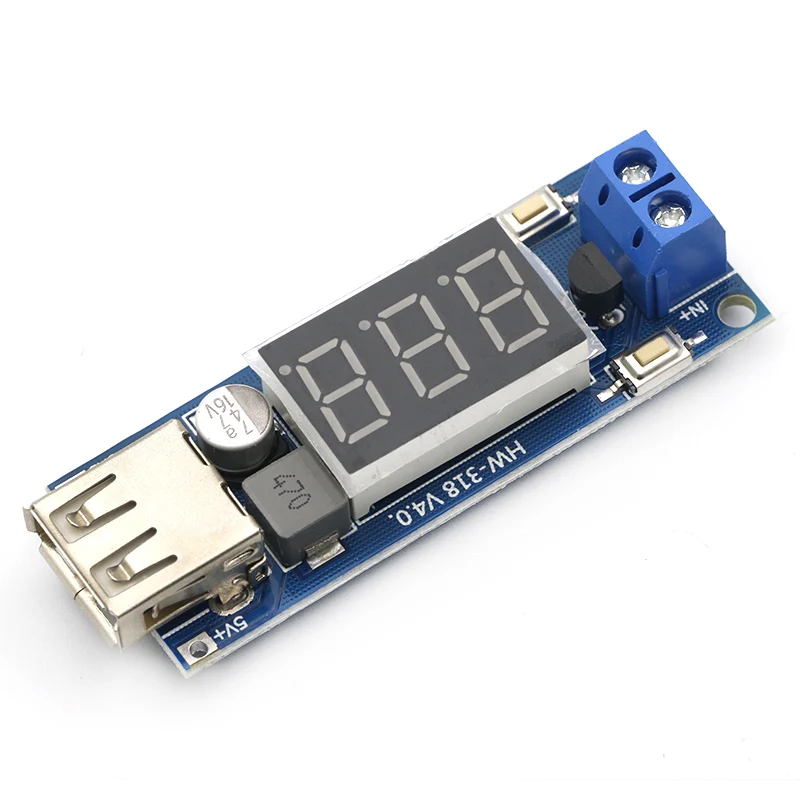 DC 4 5-40 В до 5 2A USB зарядное устройство светодиодный понижающий преобразователь с