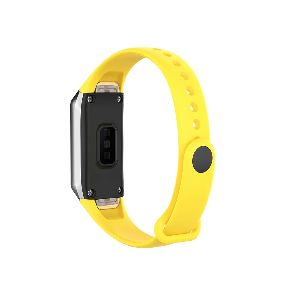Yellow Hangrui Спортивные Мягкие силиконовые часы ремешок для samsung Galaxy Fit SM-R370 смарт-браслетный ремешок для часов SM R370 аксессуары - Цвет: Yellow