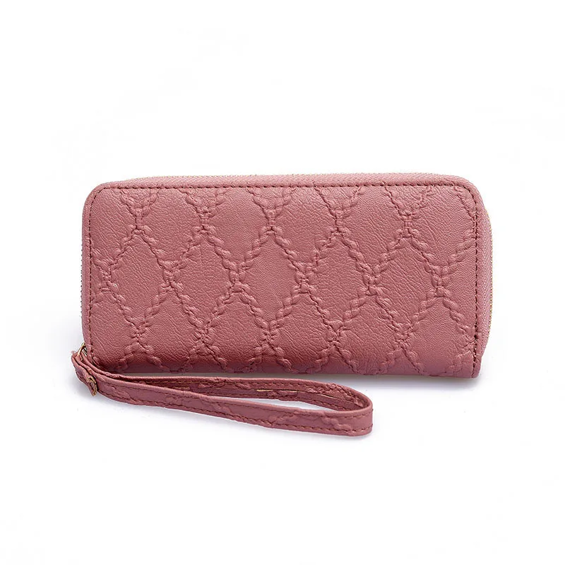 Женский кошелек на молнии в корейском стиле с множеством отделений для мобильного телефона.