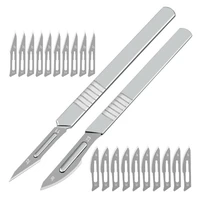 11 23 carbon steel utility blade scalpel blade diy cutting hand tools pcb repair animal surgical knife 10pcs