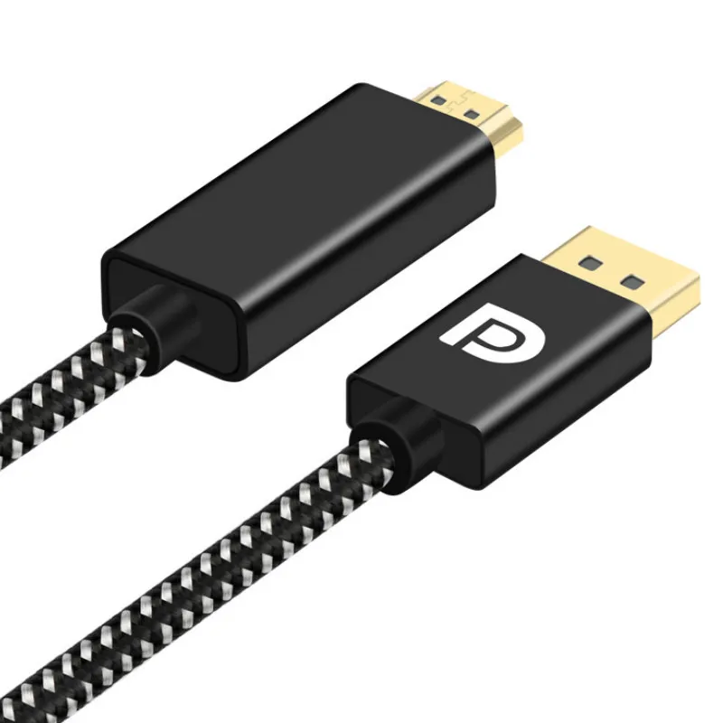Кабель DisplayPort-HDMI 4K/60 Гц DP-HDMI-совместимый кабель для HDTV монитора проектора