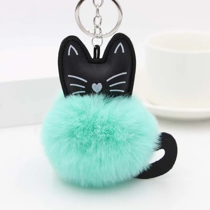 Горячая Распродажа милый кот Мягкий помпон в виде хвоста животного шарик для