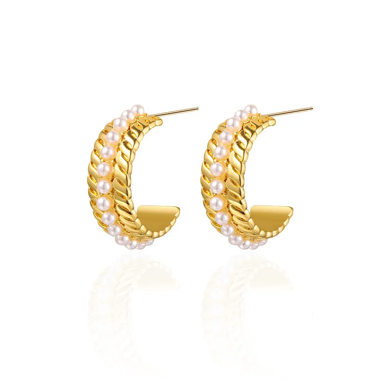 

Модные серьги с искусственным жемчугом, простые серьги-гвоздики для женщин, украшения для вечеринок, подарок