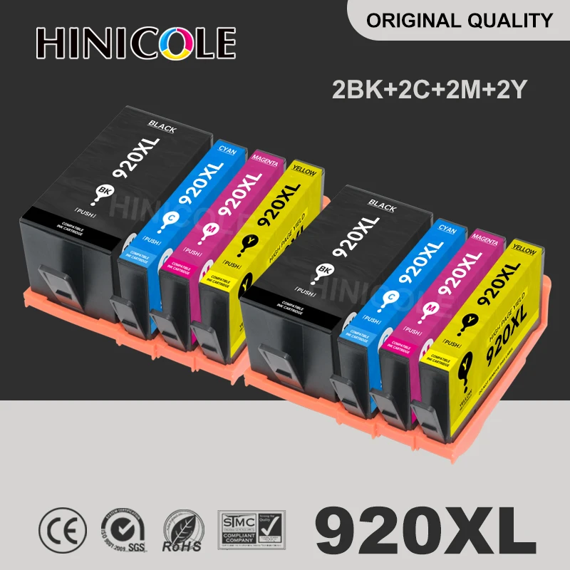 Совместимый чернильный картридж HINICOLE для HP 920 XL 920XL с чипом Officejet 6000 6500