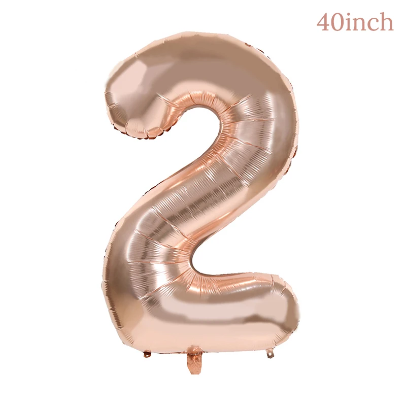 2 balloon WEIGAO 1 шт. 1 2 3 шапки ко дню рождения цветок корона 1-й День рождения шапка новорожденного ребенка ободок для дня рождения 1 год День рождения украшения - Цвет: 2 balloon