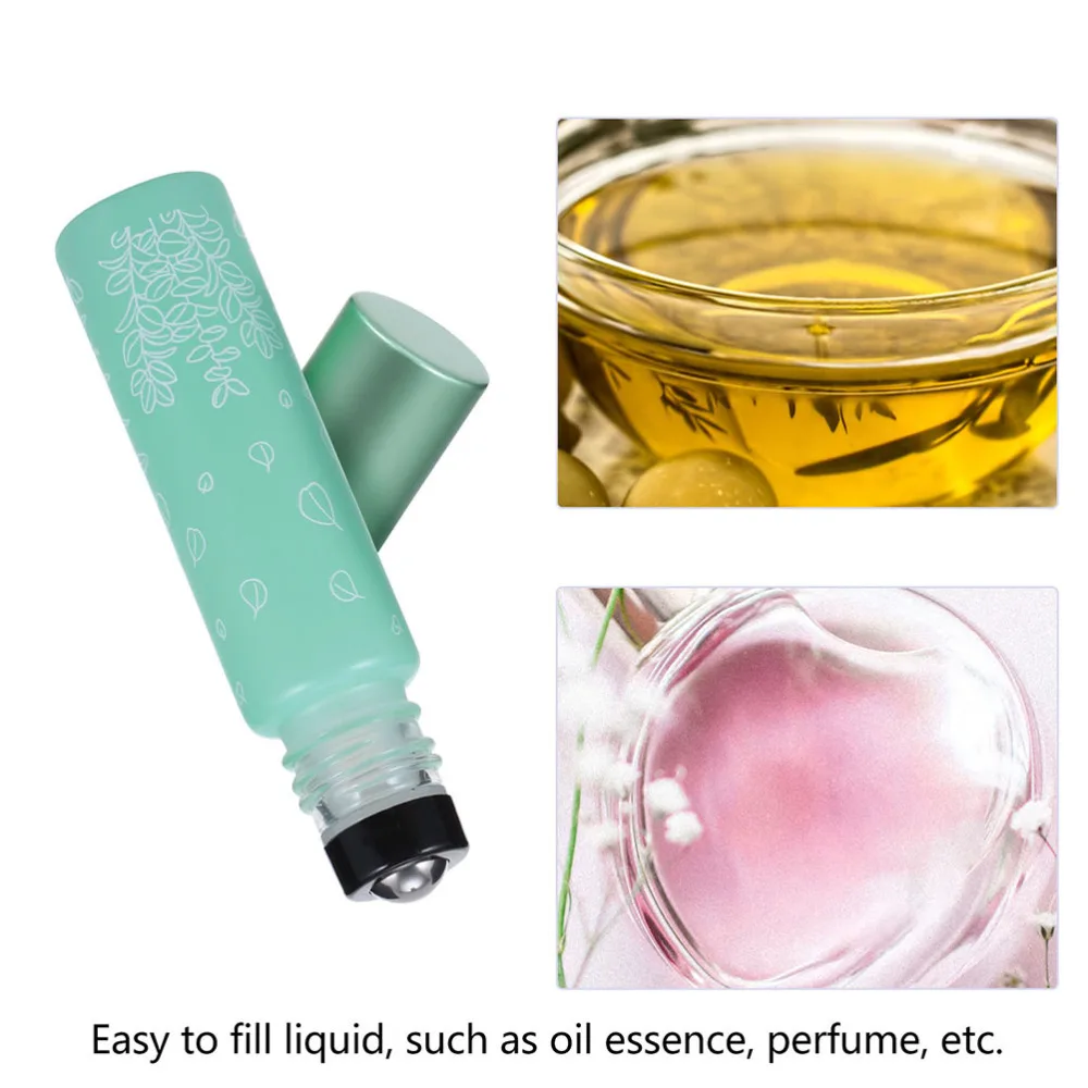 

5Pcs Travelling Portable Essential Oil Storage Sub Bottles Roller Glass Bottles