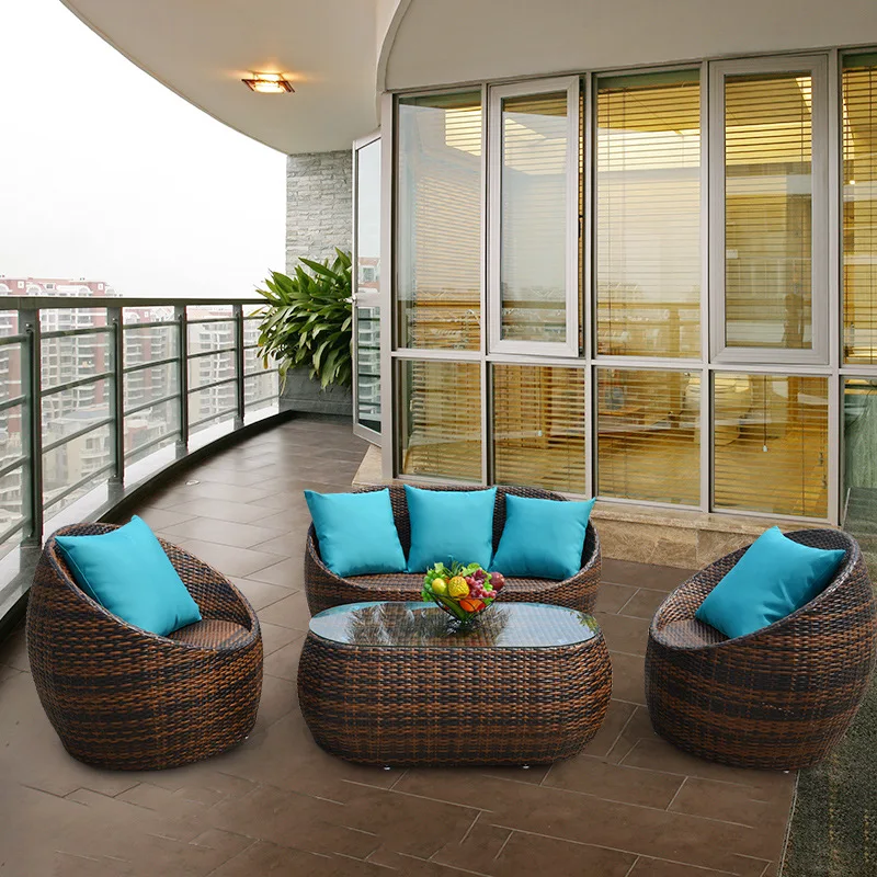 Водонепроницаемая садовая мебель уличная диван Балконный стул из ротанга чайный