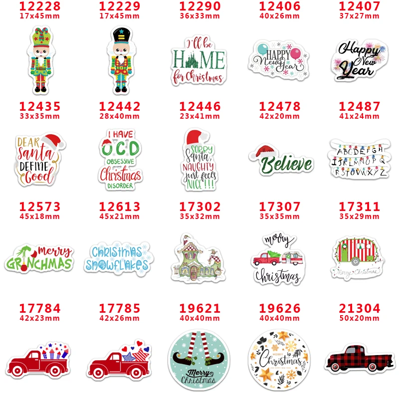 Плоская Рождественская Смола Planar 30 шт./лот акриловая смола печатная для сделай