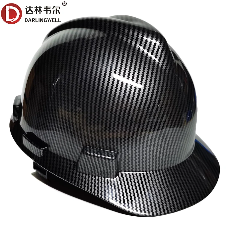 

DARLINGWELL Hard Hat ABS Safety Helmet Classic Carbon Fiber Color Work Cap Construction Railway Mine Traffic Working Dropship