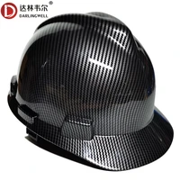darlingwell hard hat abs safety helmet classic carbon fiber color work cap construction railway mine traffic working dropship