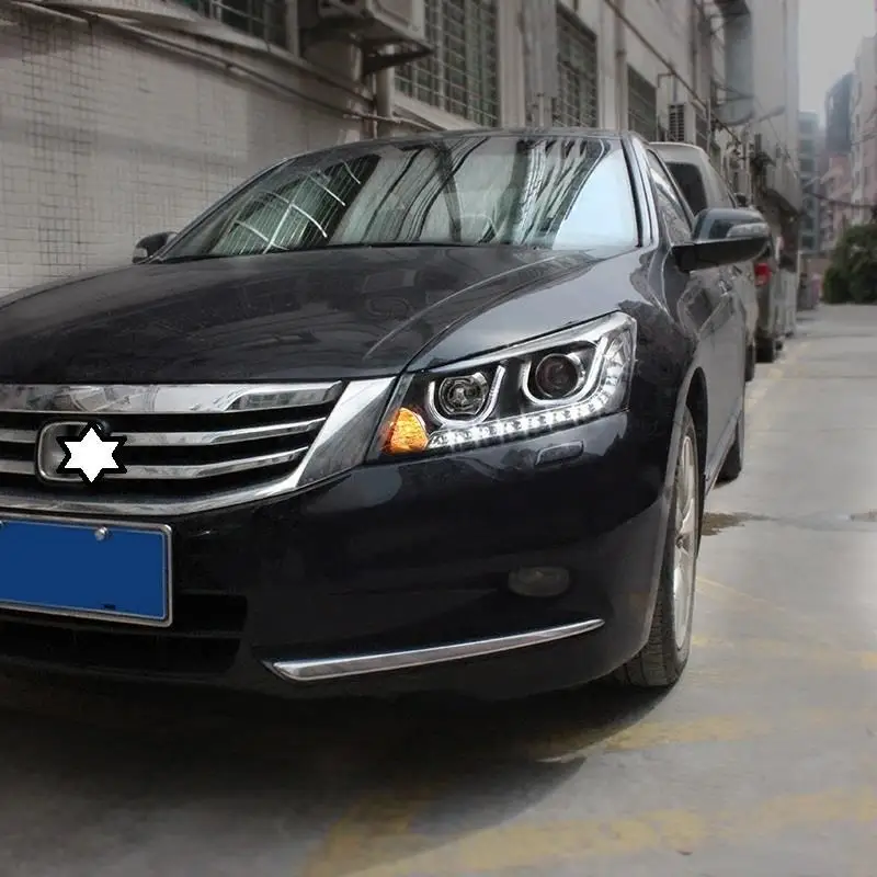 Наружные Drl Luces Assessoires Neblineros Led Para Авто Cob дневные ходовые фары автомобильные фары в сборе 08 для Honda Accord