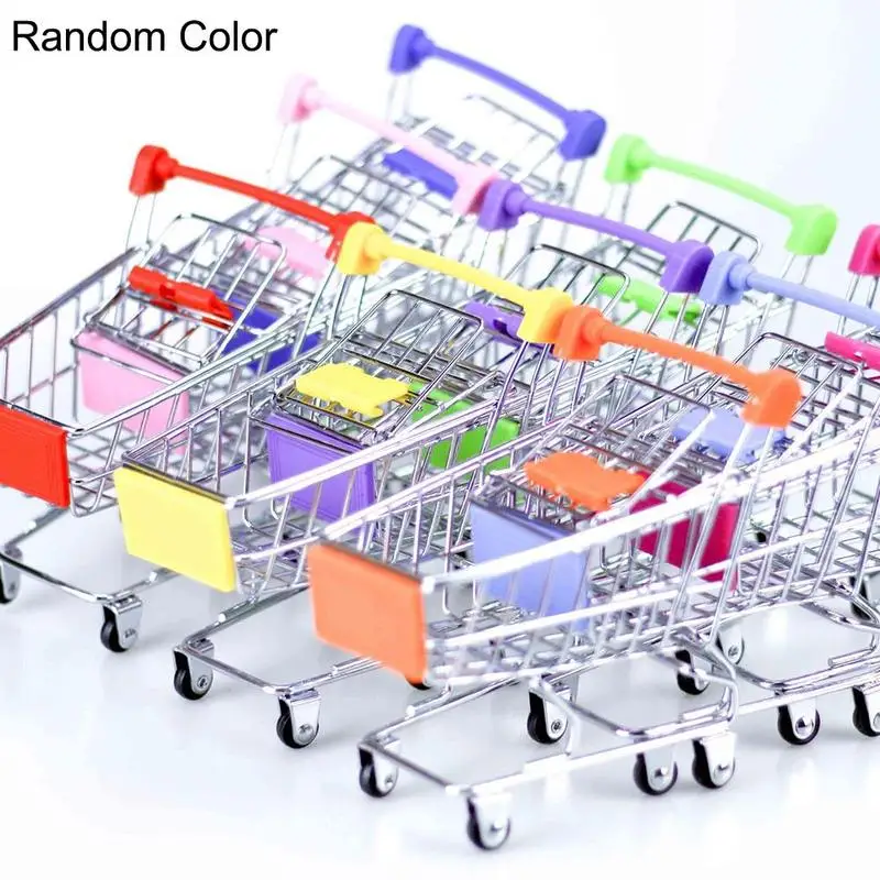 Мини тележка для супермаркета аксессуары кукольного домика с имитацией