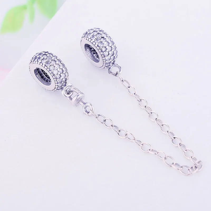 925 пробы серебро Проложить вдохновение рефлексии цепь безопасности подходит