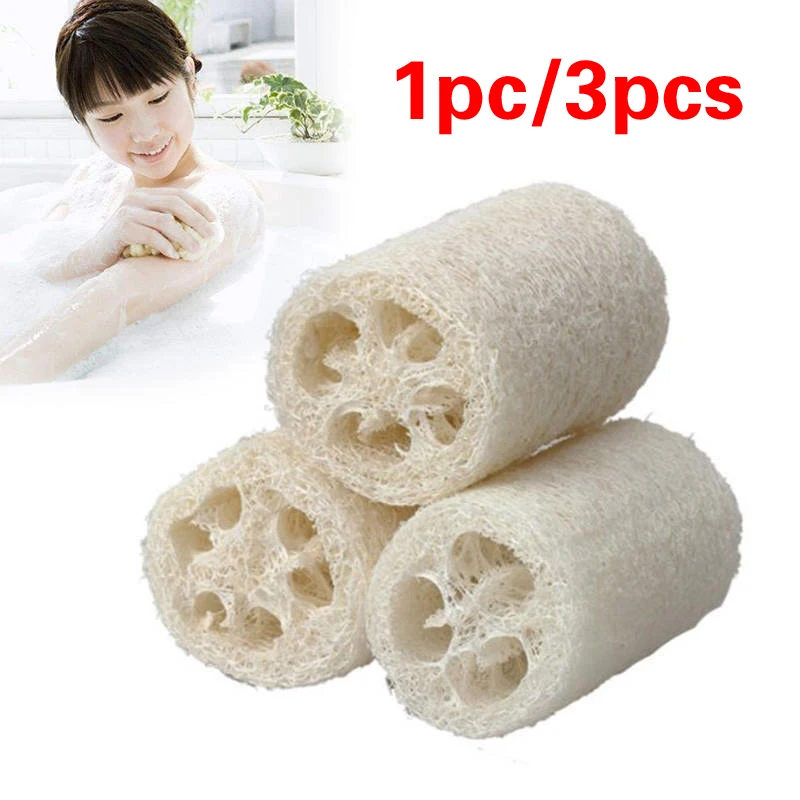 

1Pcs Organic Loofahs Loofah Spa Exfoliating Scrubber Natural Luffa Body Wash Sponge Remove Dead Skin Made Soap