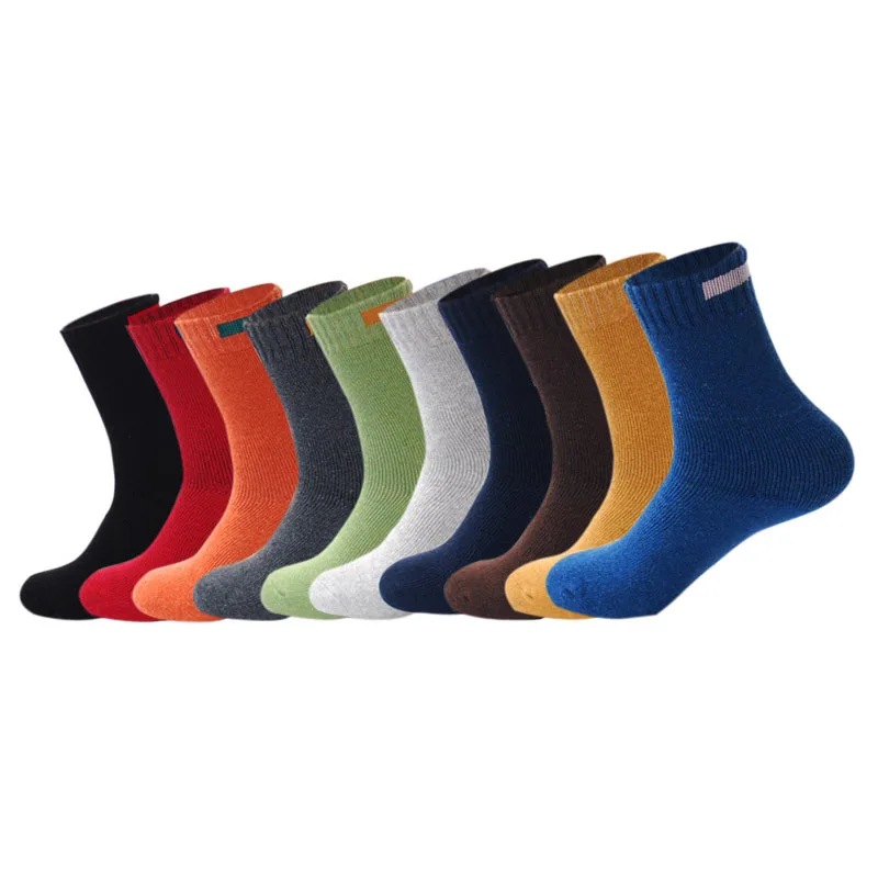 Внизу партия из 5 пар в партии зимние теплые толстые носки шерсти мериноса Для