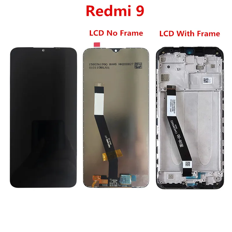 

100% Original LCD For Xiaomi Redmi 9 9A 9C LCD With Frame Display Touch Screen Assembly For Redmi 9A 9C LCD Display Screen
