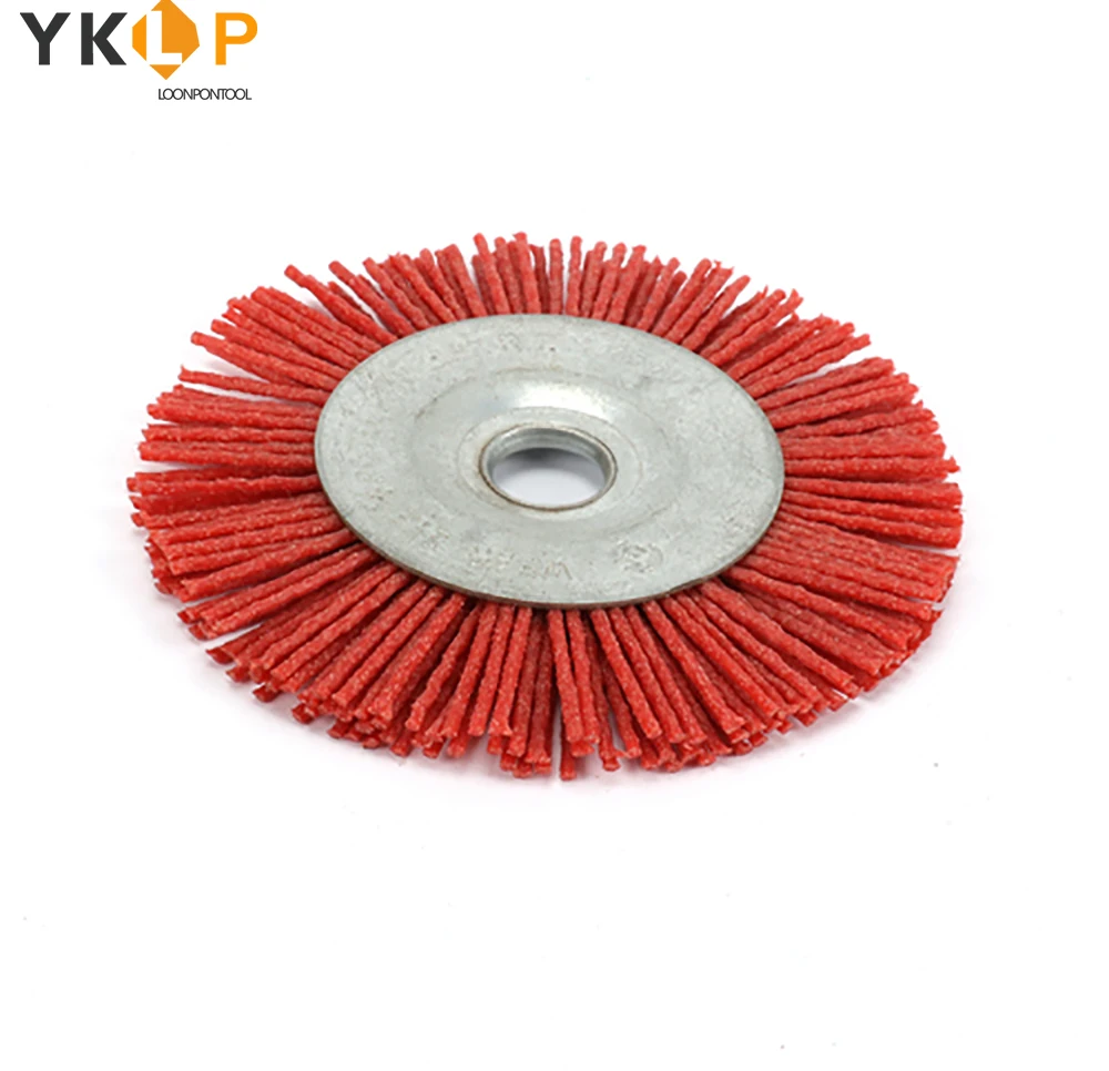 Нейлоновая зубчатая щетка 110 мм диаметр 13 для мебели по дереву шлифования металла