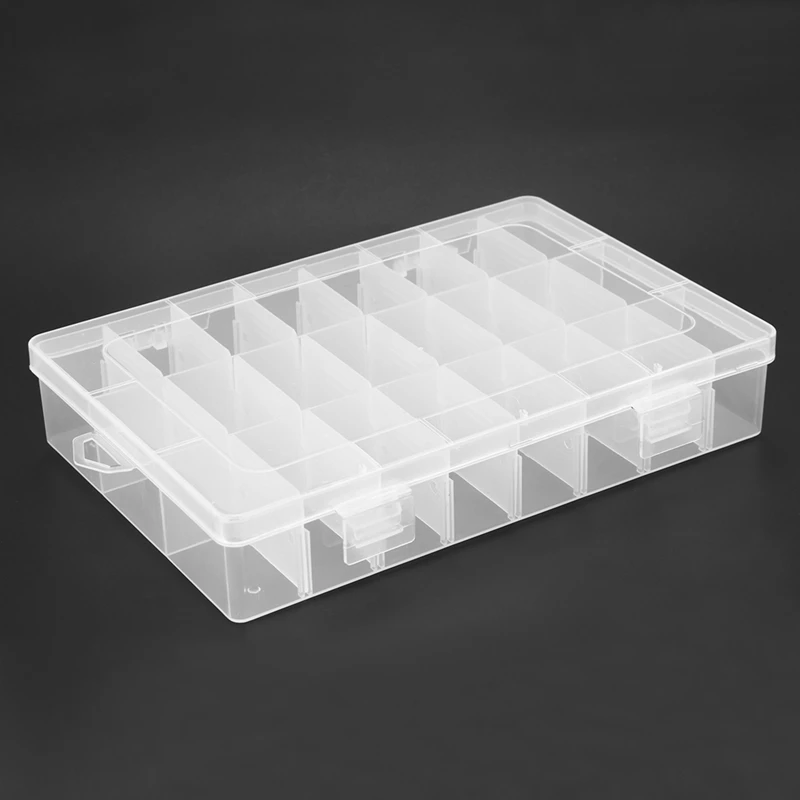 

1 Pcs 24 Slots Storage Case Box 19.5X13cm & 1 Set Vacuum Cleaner Accessories Cleaning Tools