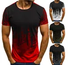 2020 Новинка 3D Европейская и американская мужская модная спортивная и фитнес камуфляжная футболка с коротким рукавом летняя индивидуальная печать