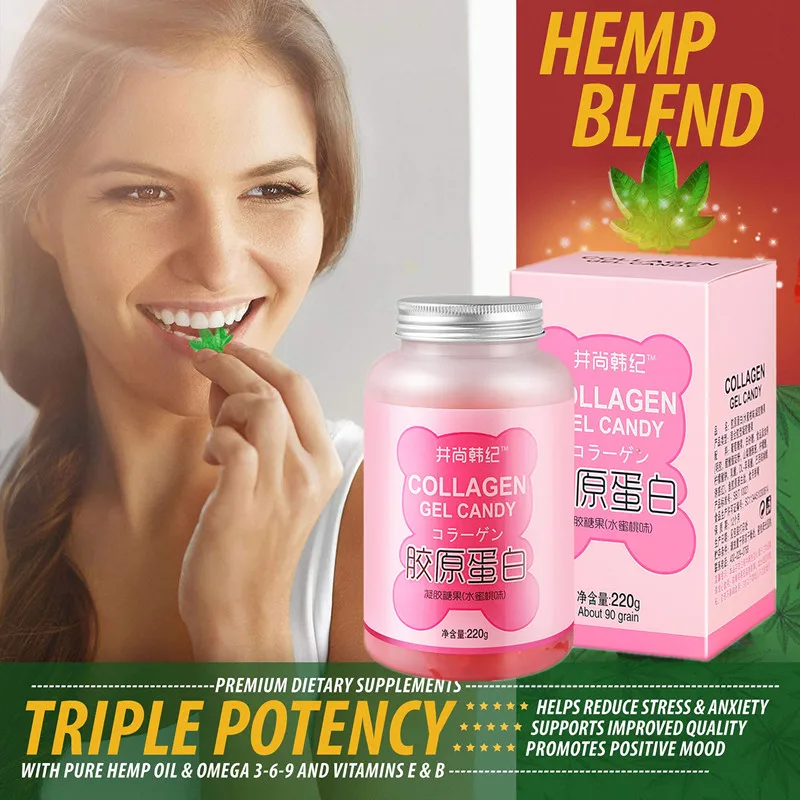 Пеньковые жевательные фруктовые жевательки с конопляным маслом богатые