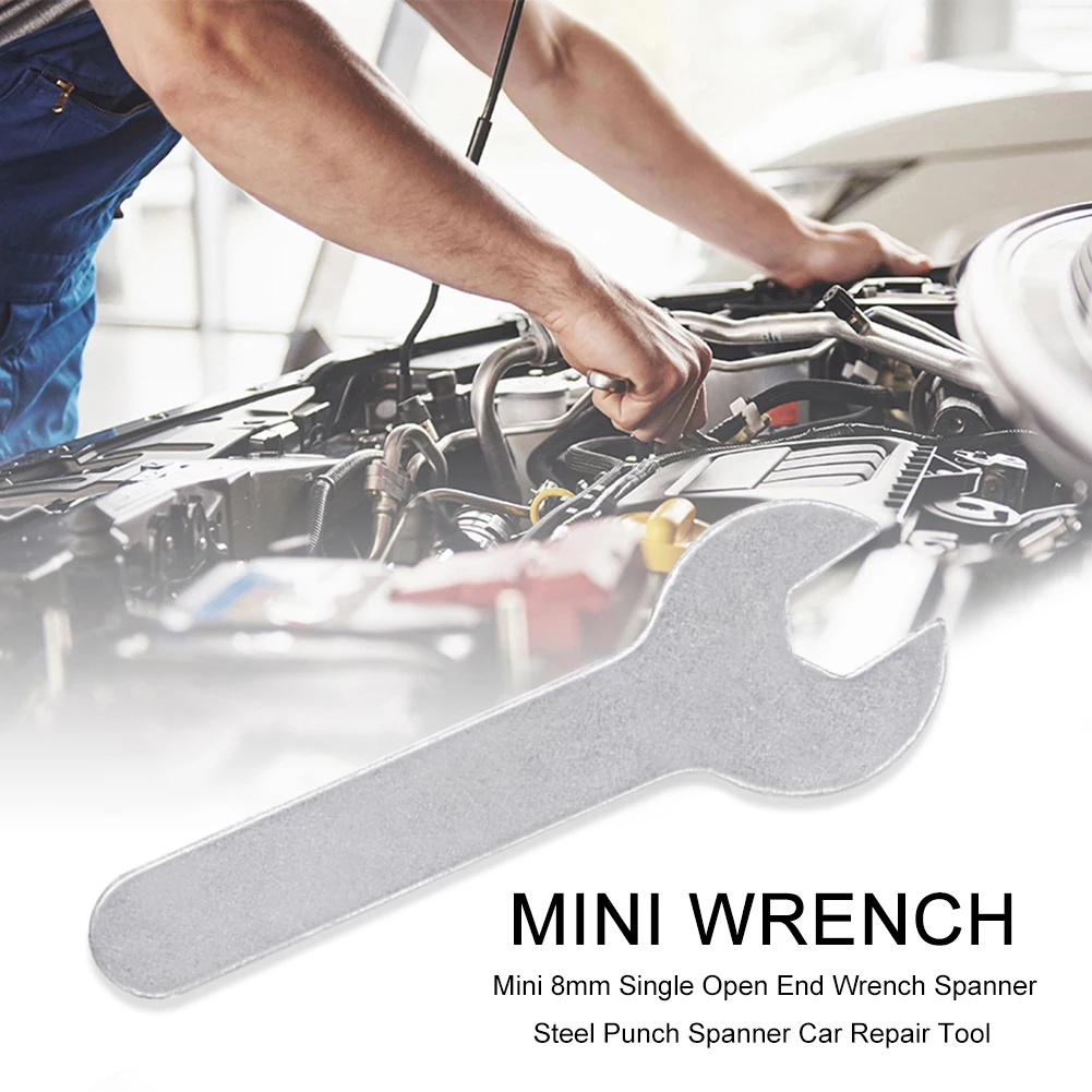 

Мини 8 мм односторонний гаечный ключ из стали сверхпрочный гаечный ключ инструмент для ремонта автомобиля велосипеда