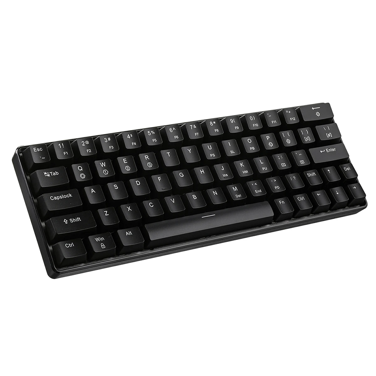 Механическая клавиатура с переключателем Gateron GK64 64 клавиша с горячей заменой CIY переключатель с RGB подсветкой Механическая игровая клавиатура