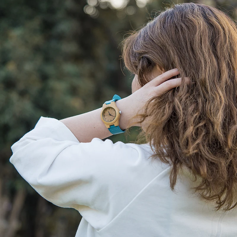 DODO DEERR Classic Wood Couple Watches for Men Women Quartz Wristwatches Ladies Leather Band in Gift Box Best Selling