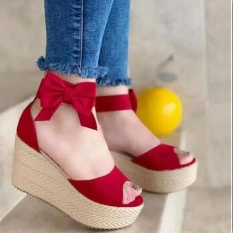 

Summer Women's Casual Beach Shoes Female Fish Mouth High Heel Platform Sandals Ladies Ankle Straps Shoes Zapatos De Mujer