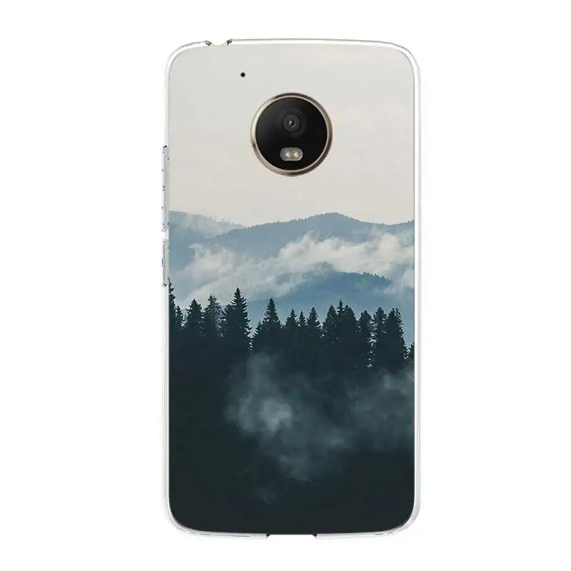 

Forest Cloud Case Cover For Motorola G9 Play G9 Plus G7 Plus G8 Power Lite Soft Silicone Cases For Moto G5 G5S G6 E5 Back Cover