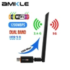 USB-адаптер Wi-Fi, 1200 Мбитс, 802.11nGaac