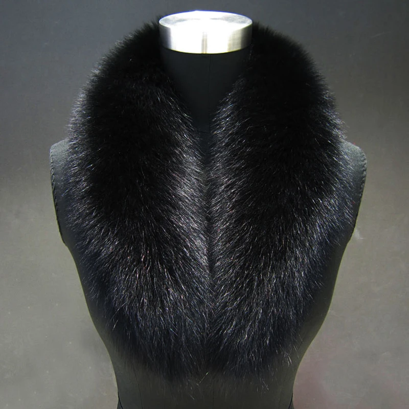 Женский шарф из натурального Лисьего меха зимний теплый с воротником 100% модные