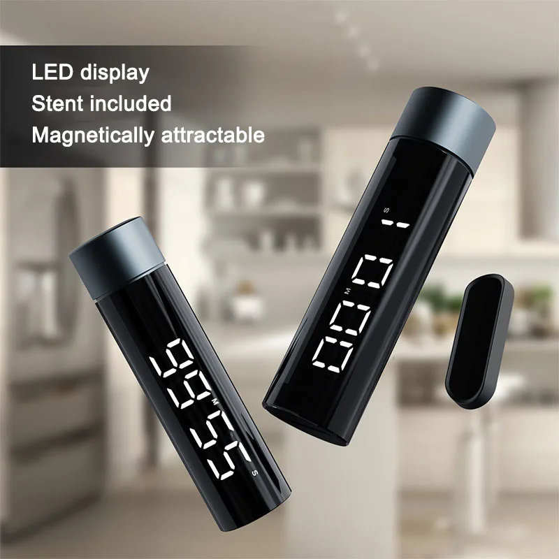 Кухонный таймер с цифровым экраном на 60 минут светодиодный дисплей для