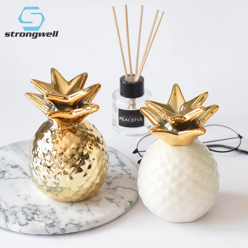 Strongwell Ins Скандинавская керамическая золотая ананасовая Копилка креативный