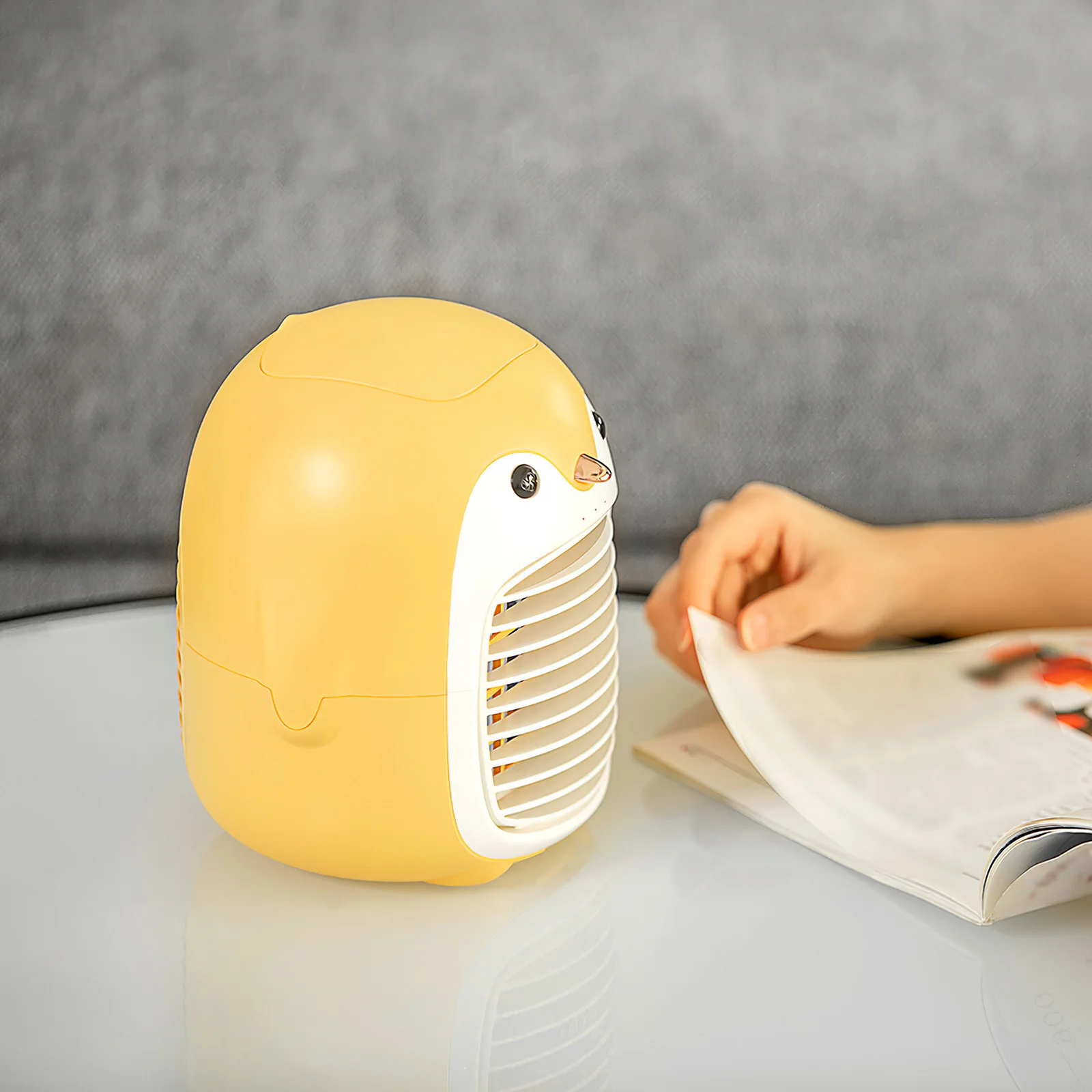 

3 Speed Cute Air Cooler Miniature Air Conditioner Penguin Cooling Fan Portable Penguin Refrigeration for Home Office Table