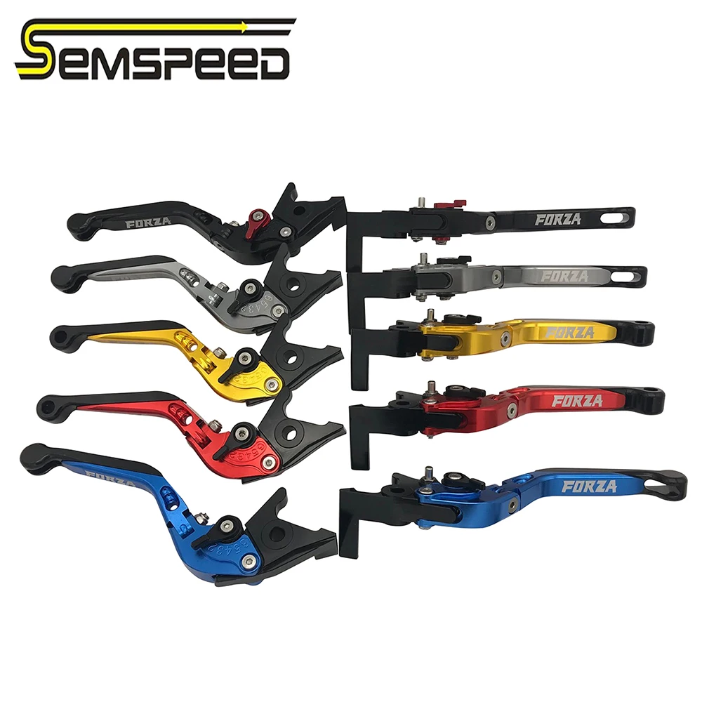 SEMSPEED FORZA парковочные рычаги для Honda Forza300 Forza250 Forza125 2010- ЧПУ мотоциклетные регулируемые складные тормозные рычаги сцепления