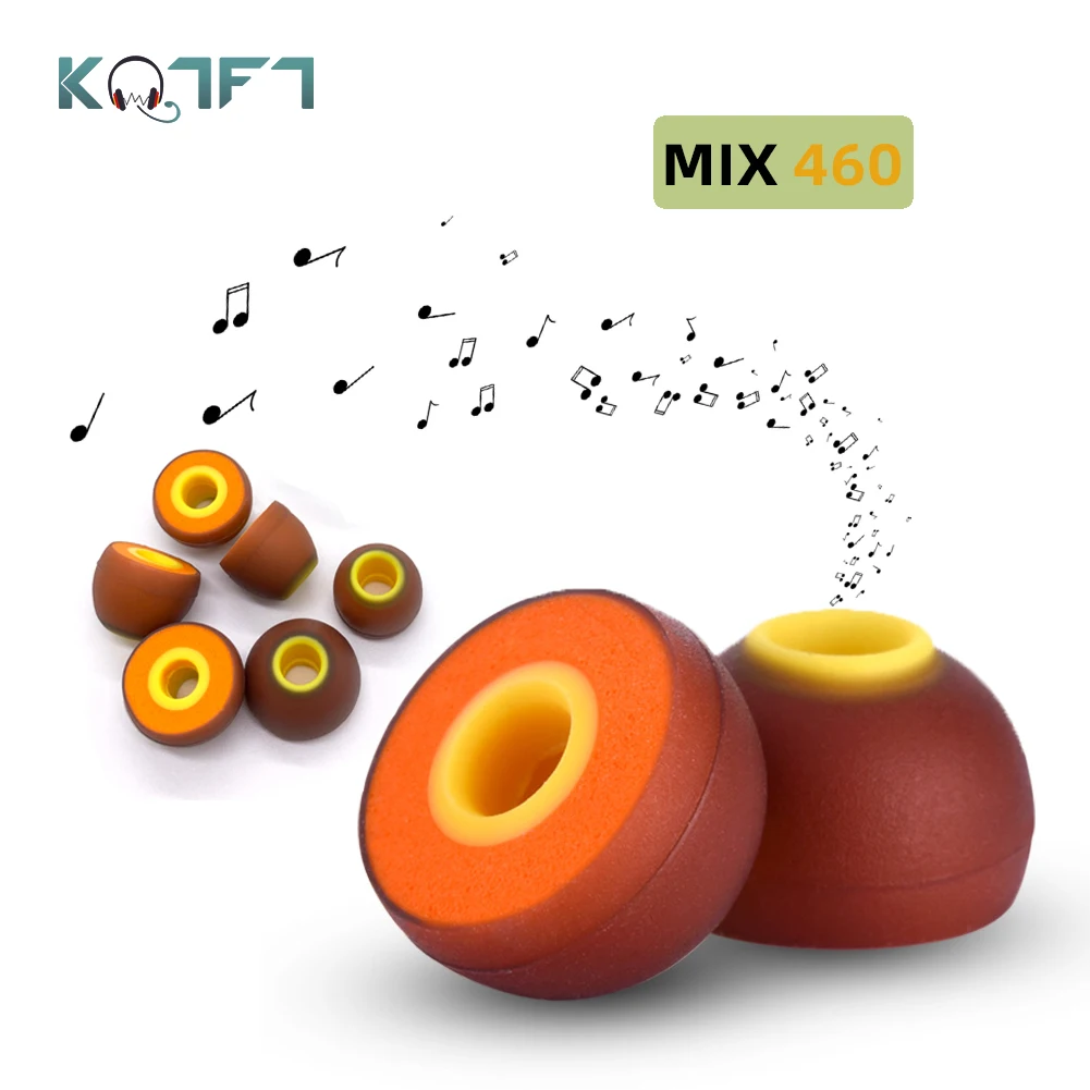 

KQTFT Earbuds Ear Tips Eartips Replacement Silicone In-Ear Case Earplugs for trn t300 Meizu EP63 NC Foam