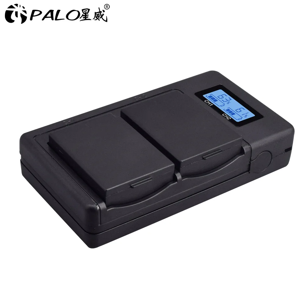 PALO 1-4 года шт. LP-E10 Камера Батарея + ЖК-дисплей USB Dual Зарядное устройство Замена LP E10