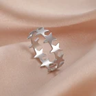 Skyrim модные Звездные минималистичные кольца для женщин и девочек, простое кольцо из нержавеющей стали, ювелирные изделия, подарки на день рождения, оптовая продажа 2022