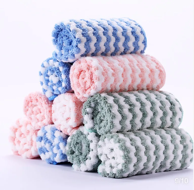 

10 шт./5 шт., двусторонняя катионная тряпка из кораллового бархата