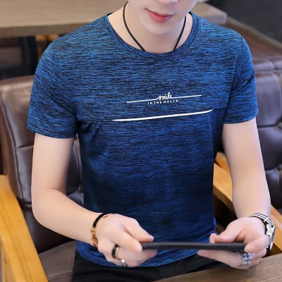 

Summer men's business casual short sleeve t-shirt 4659
