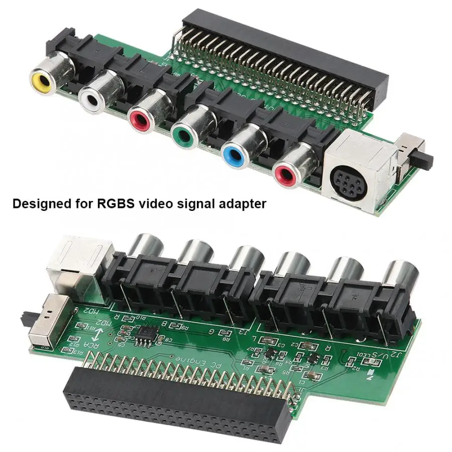 RGBS Адаптер видеосигнала розетка прочная игровая машина игровые комплектующие