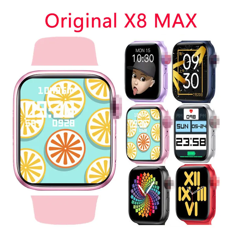 

Оптовая продажа, оригинальные Смарт-часы X8 Max для мужчин и женщин, модные Смарт-часы с Bluetooth и функцией вызова, сенсорный экран 1,75 дюйма, шагом...
