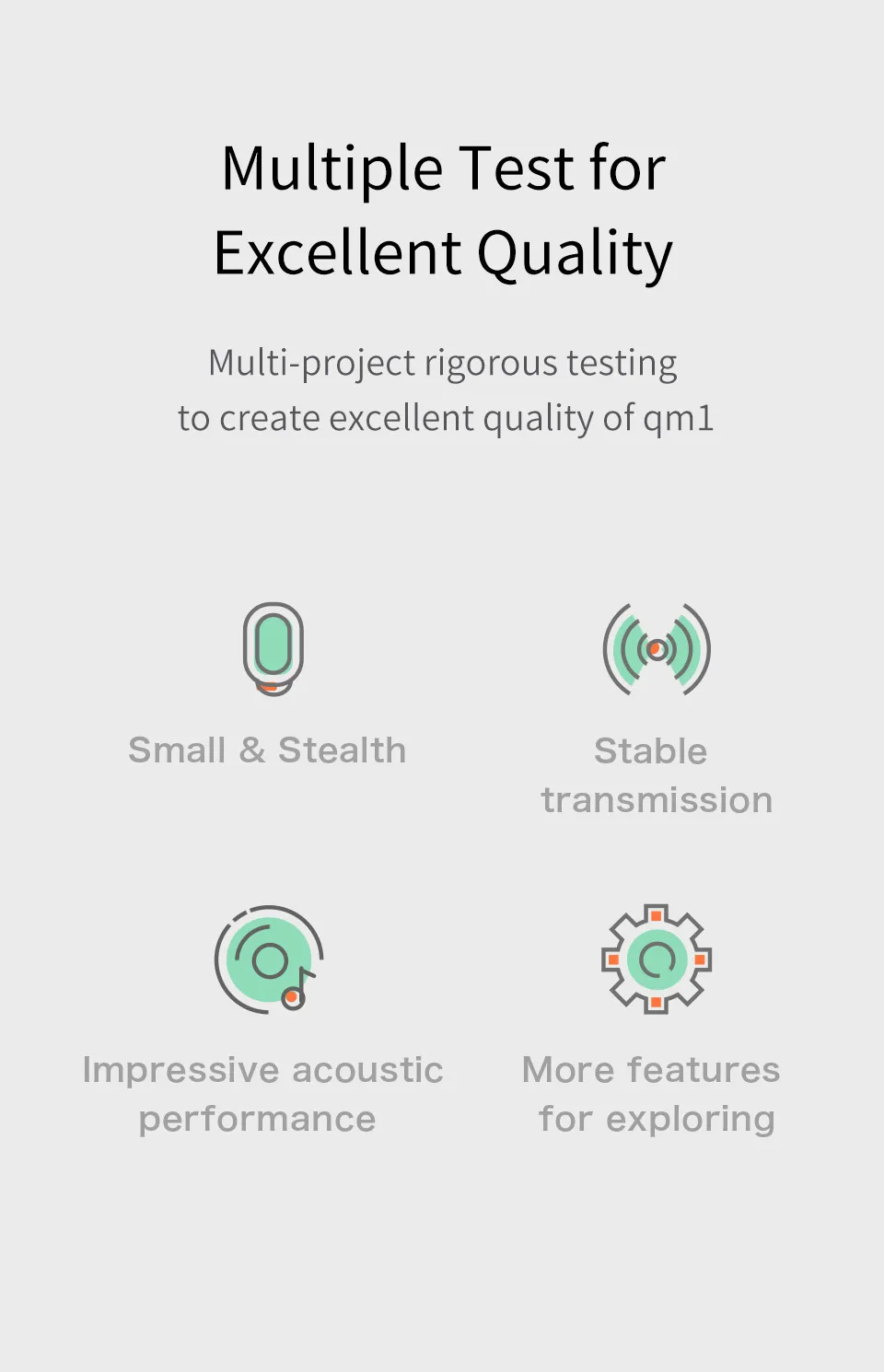 QCY qm1 моно мини невидимые Наушники Беспроводные Bluetooth 5,0 наушники с шумоподавлением гарнитура с микрофоном Громкая связь звонки