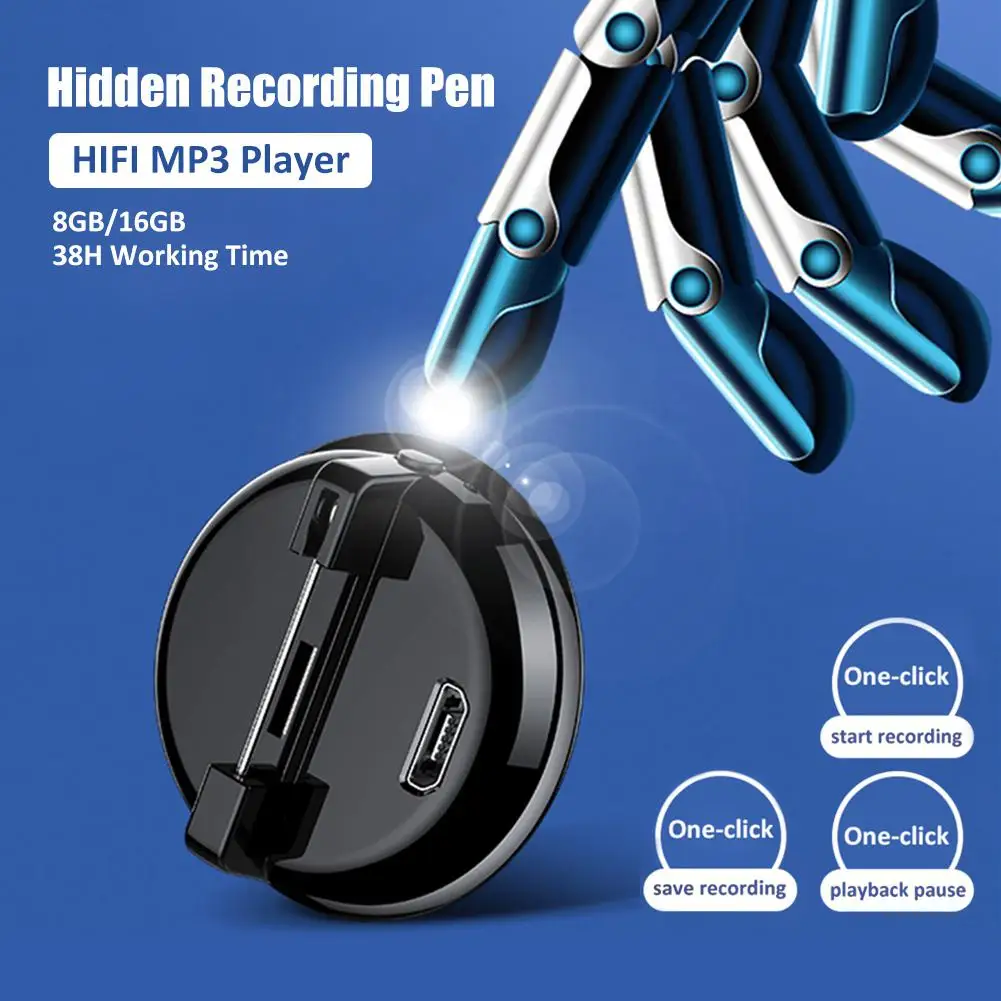 Mini Voice Recorder Audio Children Cartoon Recording Pen Noise Reduction HIFI MP3 Music Rapid Charging for Schoolbags | Электроника