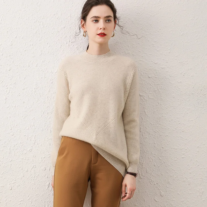 Осень и зима Новый Модный мягкий кашемировый свитер теплая Женская куртка 100%