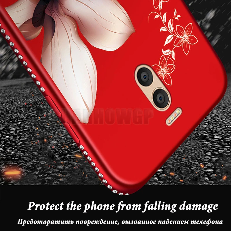 3D Relief Floral Case for Meizu M6 Note M6Note Glitter Diamond Soft Cover Funda For MEIZU M5 M5S Back Coque Capa | Мобильные
