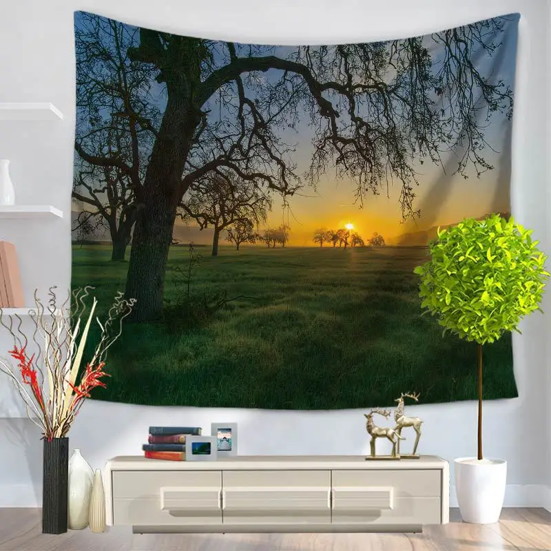 

Wall Hanging Bohemian Large Wall Tapestry Cheap Hippie Wall Tapestries Mandala Wall Art Decor Beautiful Natural Forest Printed